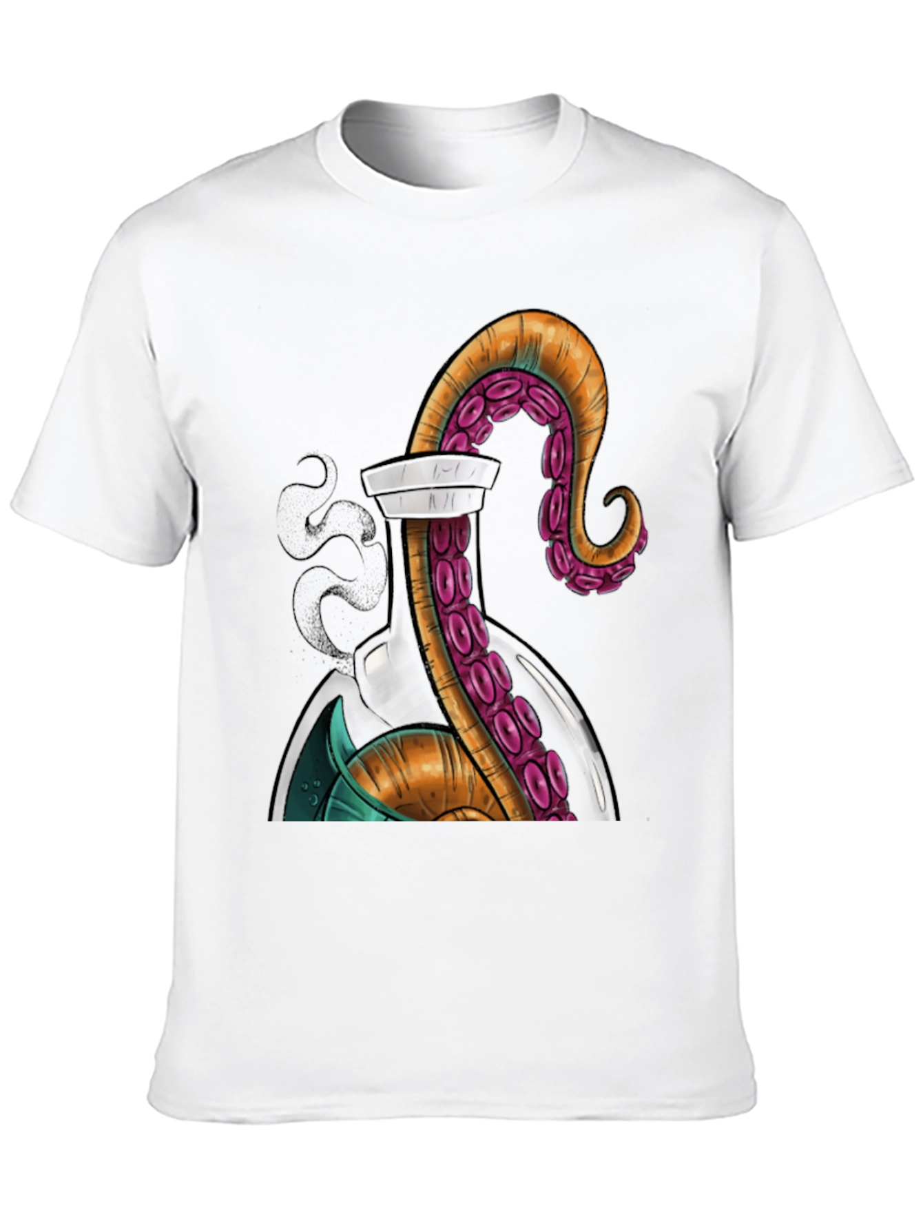 Octopus in a Bottle Graphic T-Shirt