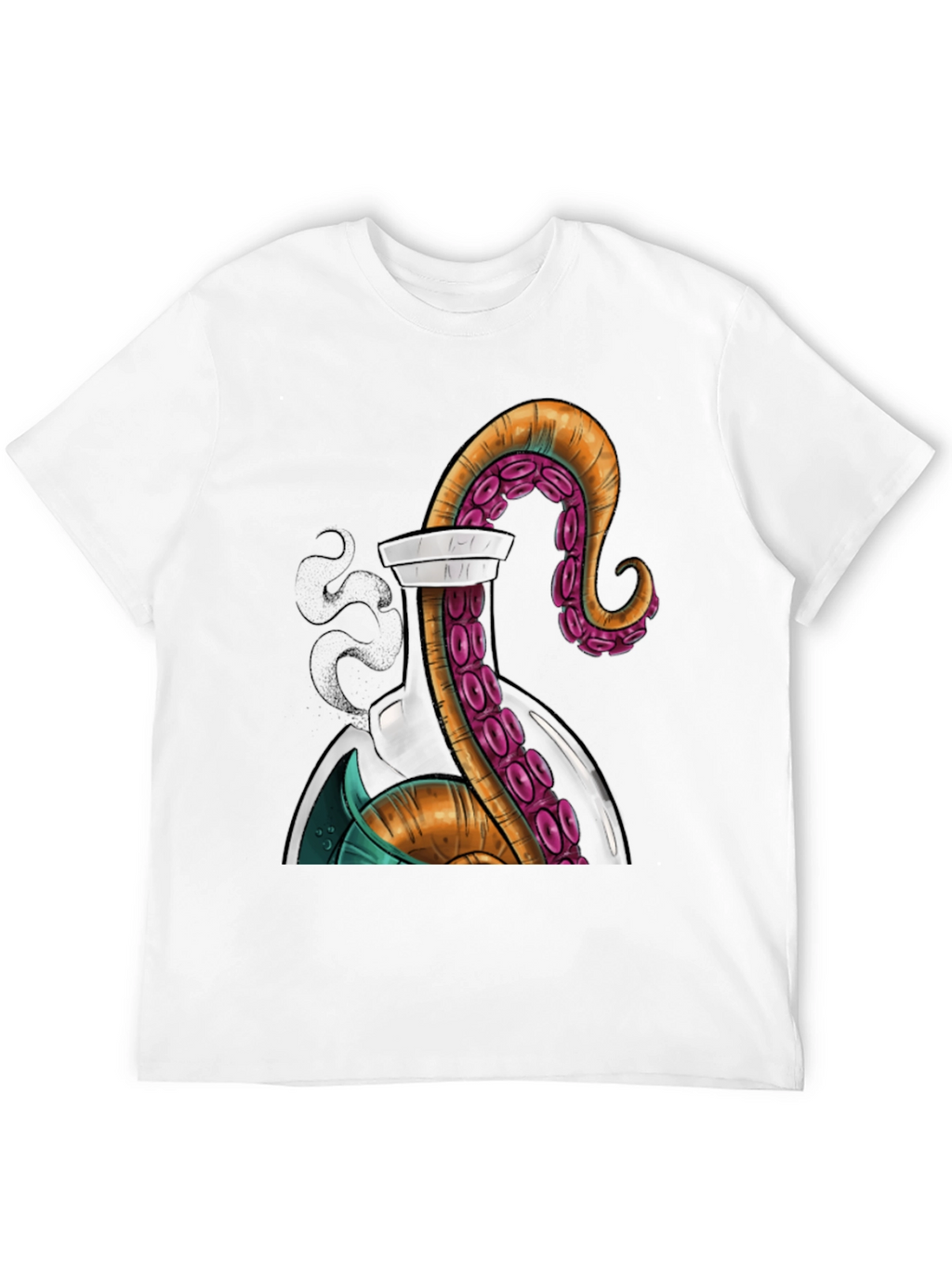Octopus in a Bottle Graphic T-Shirt