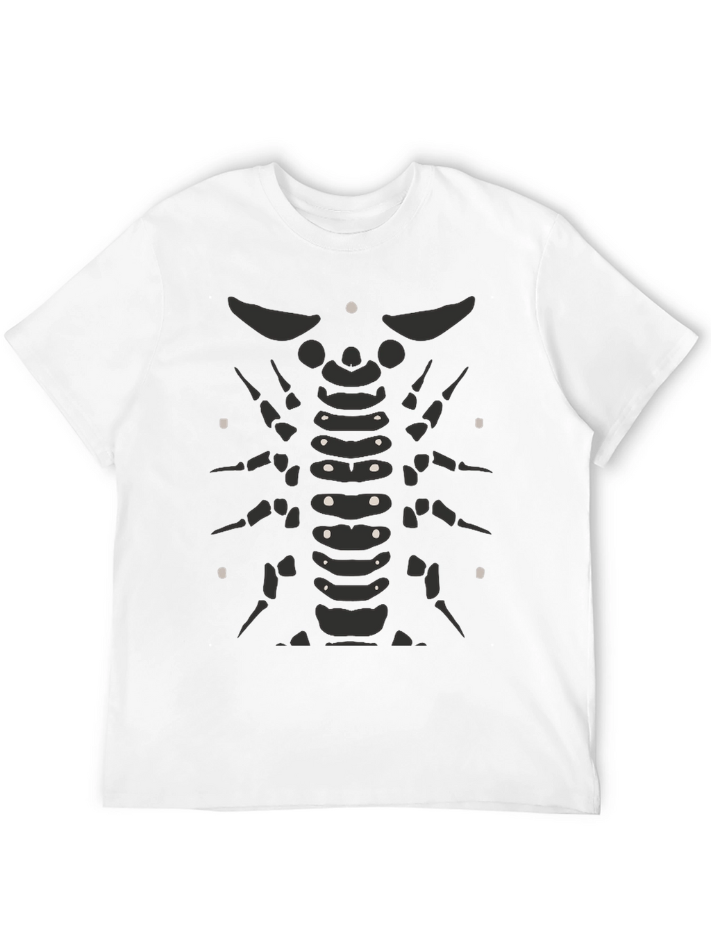 Skeleton Ribcage Black T-Shirt - Graphic Print Tee
