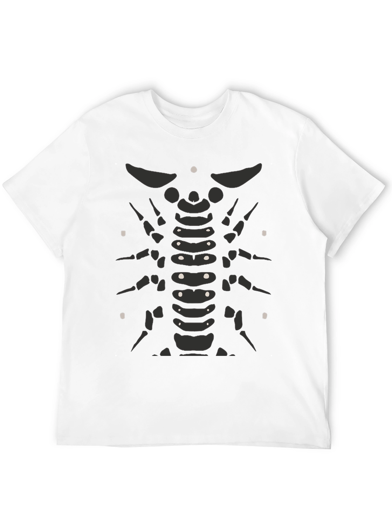 Skeleton Ribcage Black T-Shirt - Graphic Print Tee