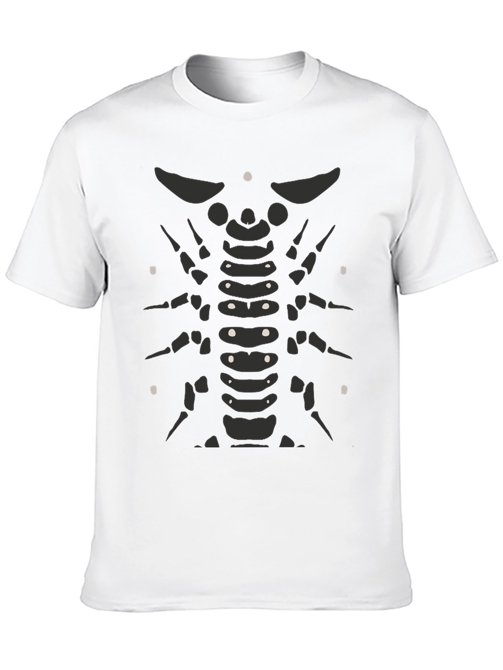 Skeleton Ribcage Black T-Shirt - Graphic Print Tee