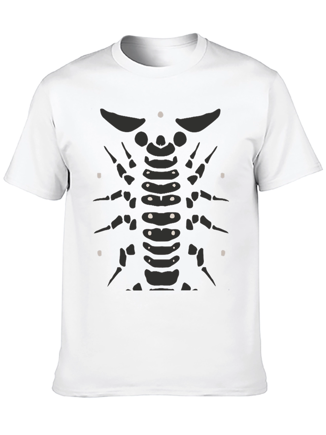 Skeleton Ribcage Black T-Shirt - Graphic Print Tee