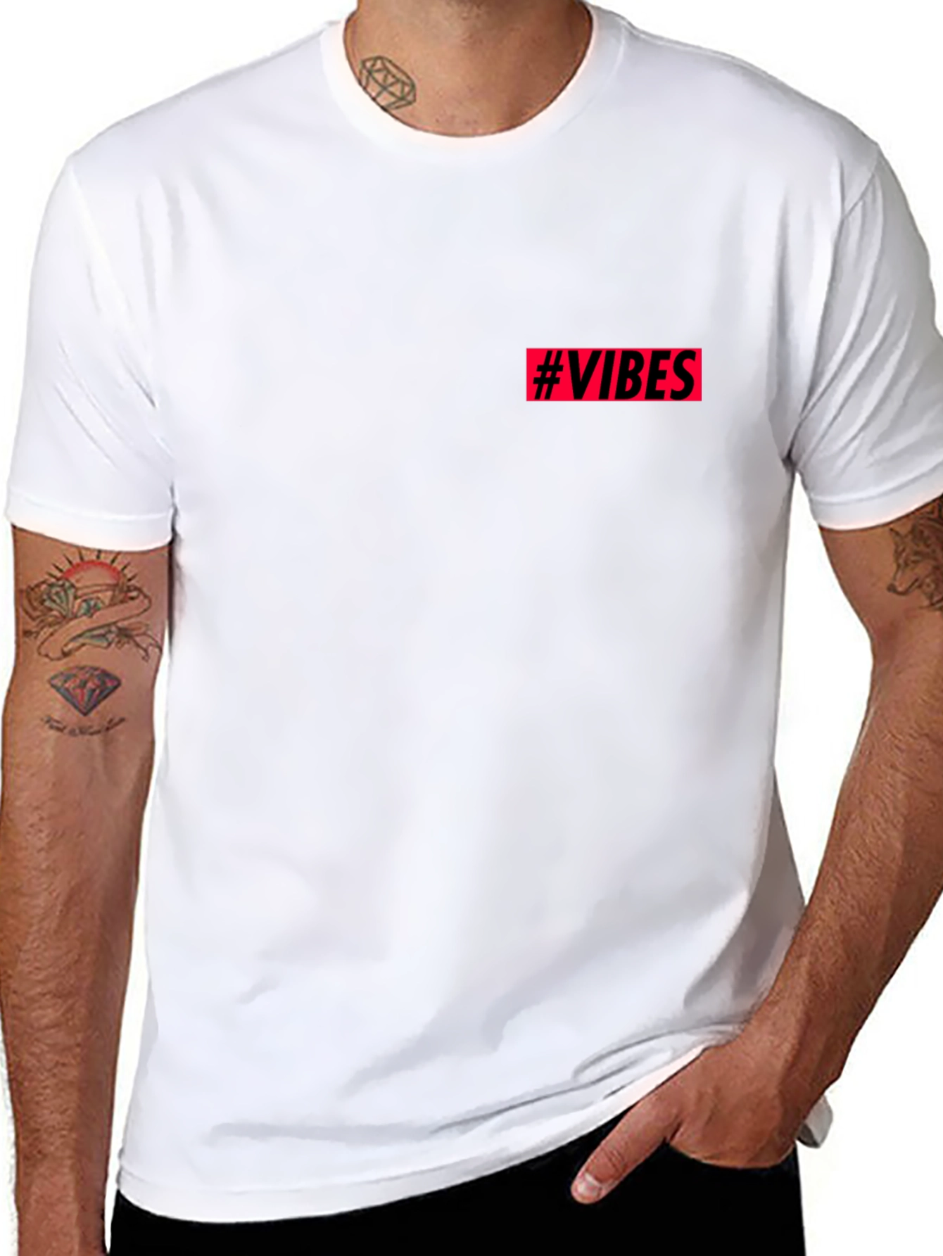 Vibes Graphic Tee - Trendy Casual Wear
