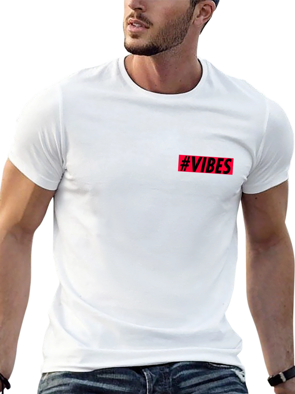 Vibes Graphic Tee - Trendy Casual Wear