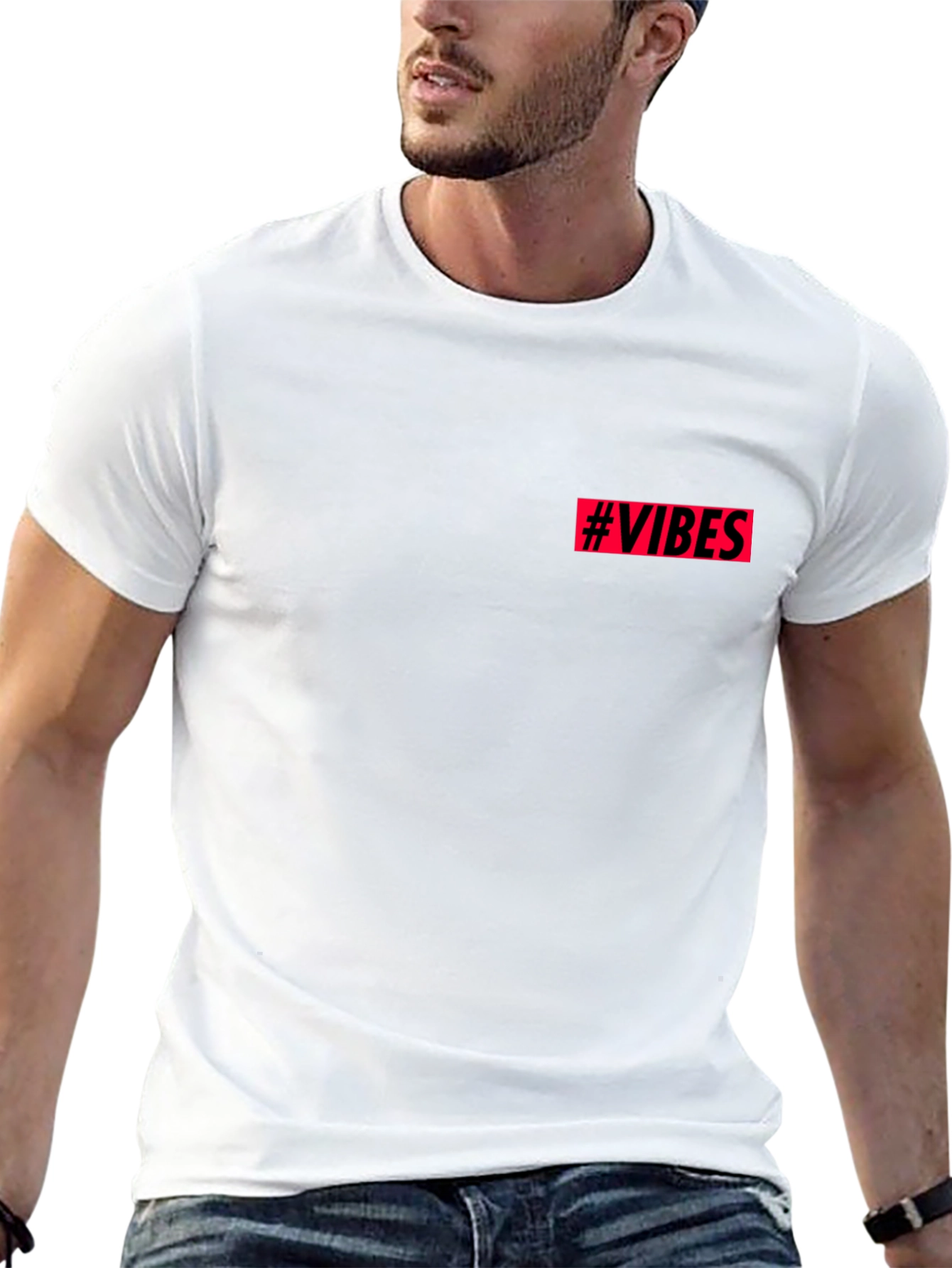 Vibes Graphic Tee - Trendy Casual Wear