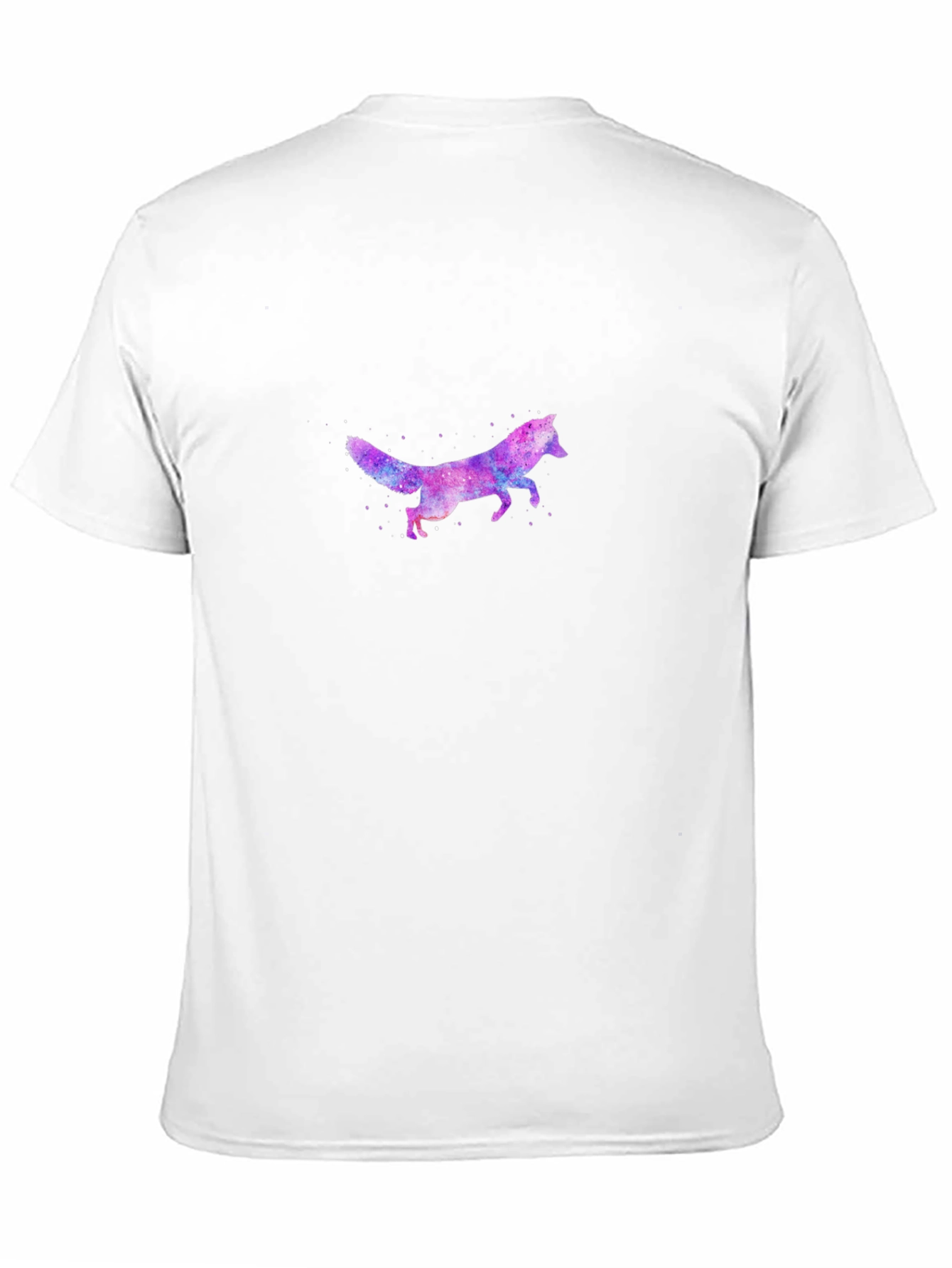 Galaxy Fox Graphic Print Mens T-Shirt