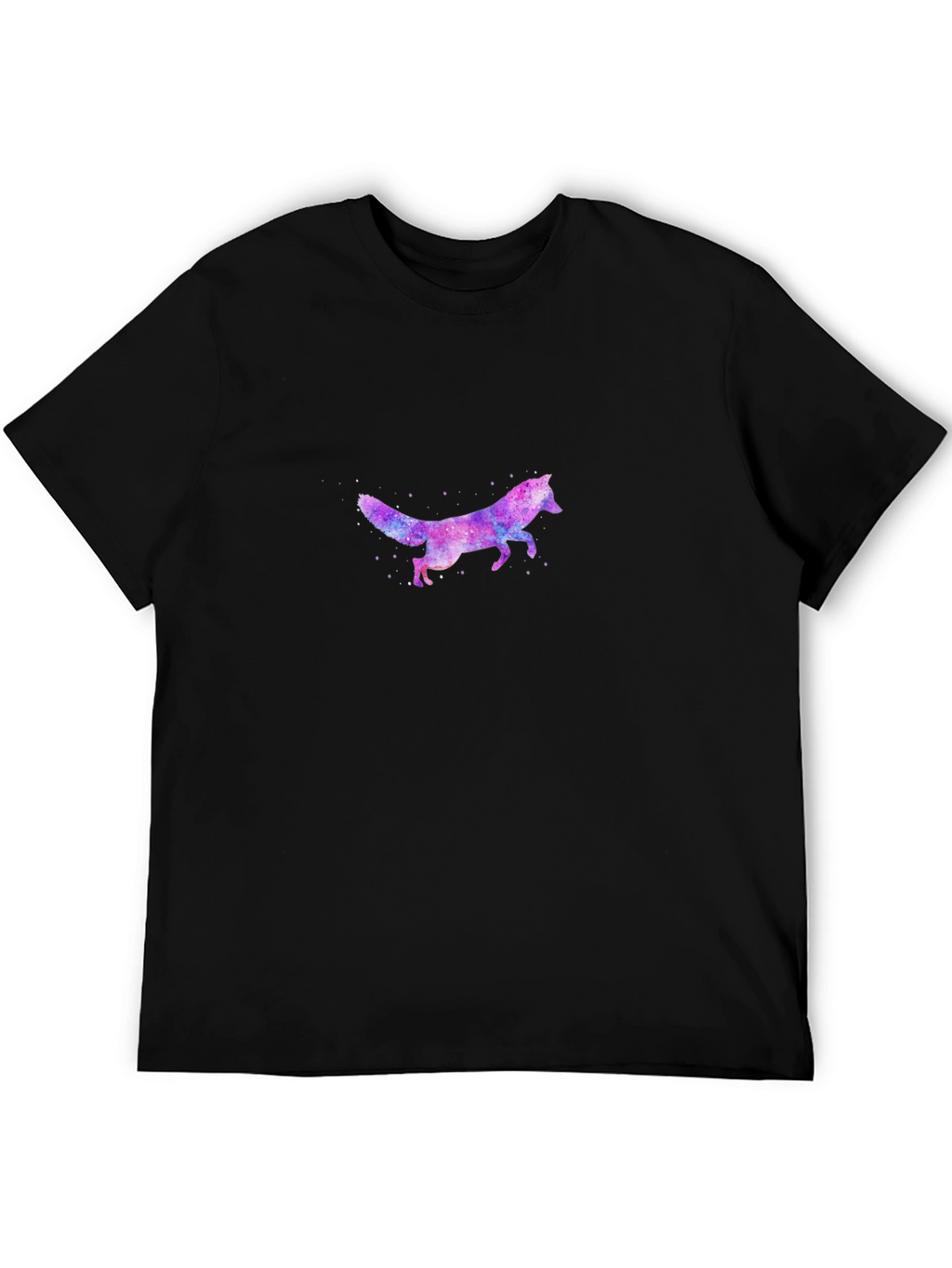 Galaxy Fox Graphic Print Mens T-Shirt