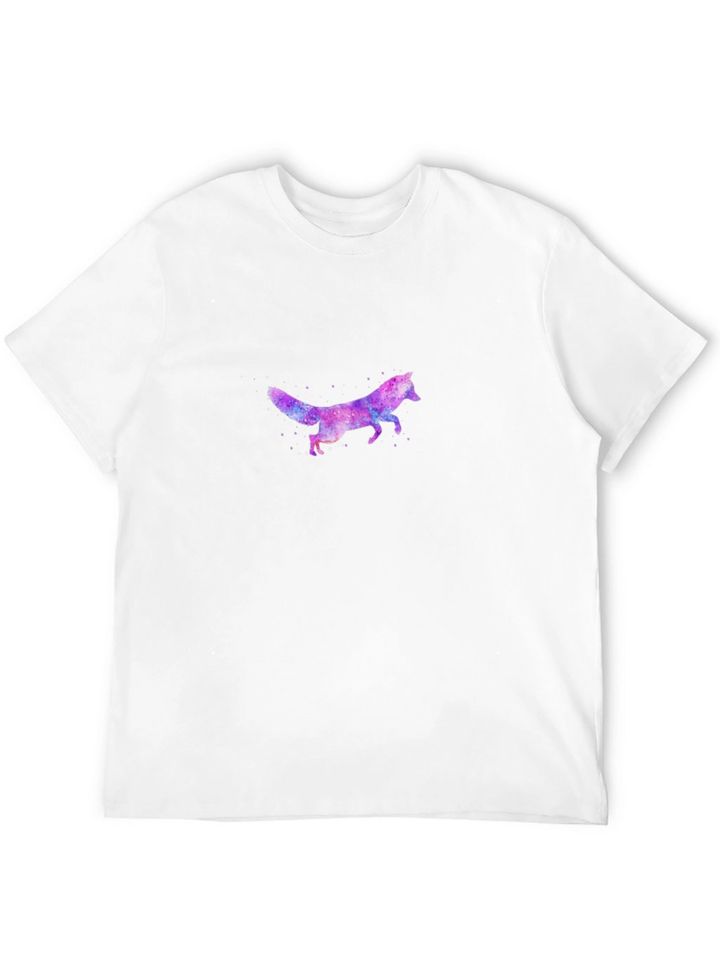 Galaxy Fox Graphic Print Mens T-Shirt