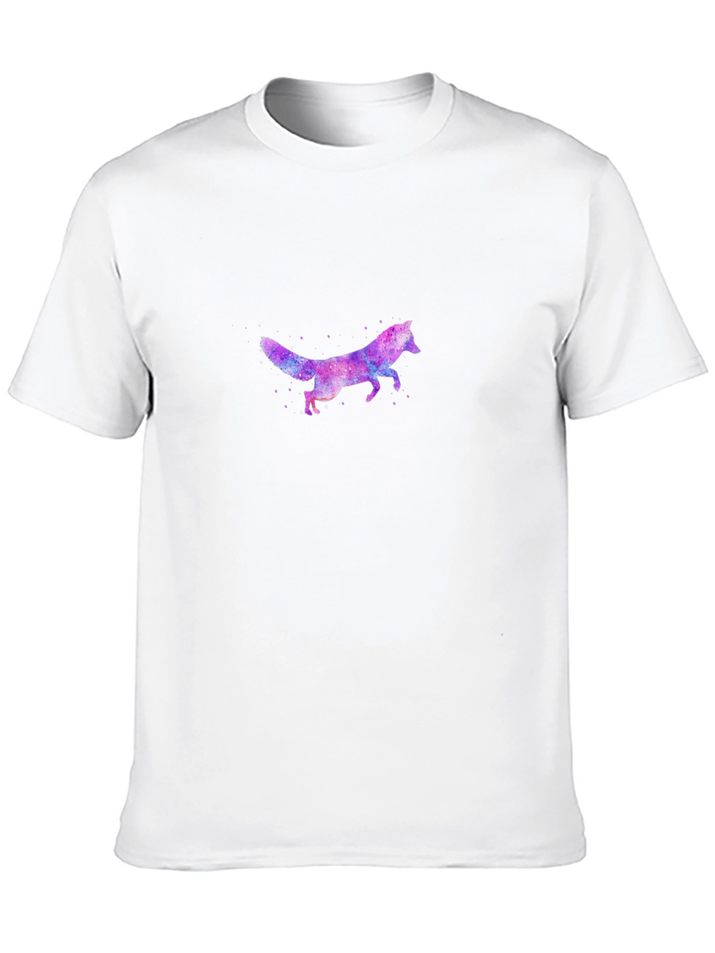 Galaxy Fox Graphic Print Mens T-Shirt