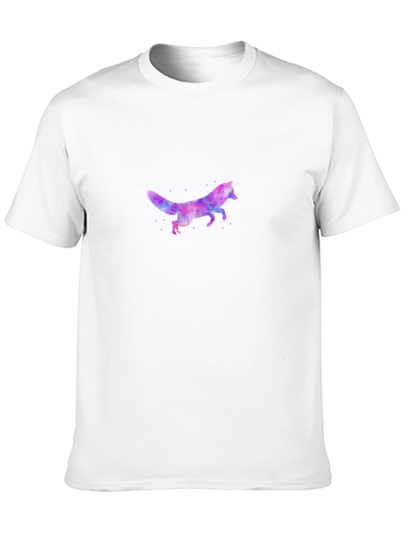 Galaxy Fox Graphic Print Mens T-Shirt