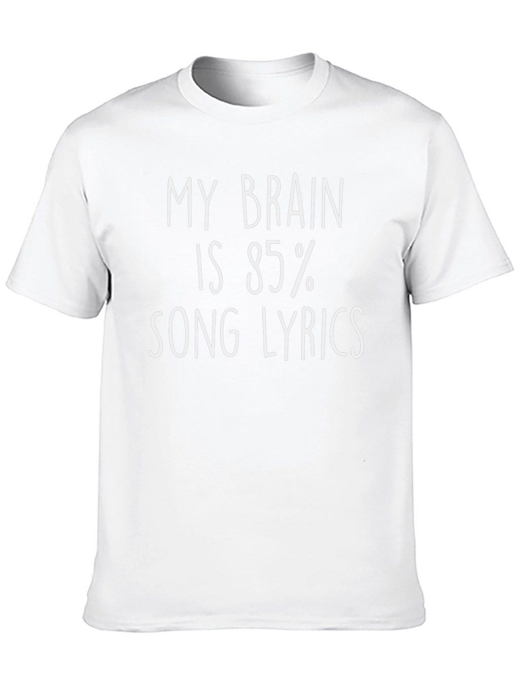 Song Lyrics Brain T-Shirt