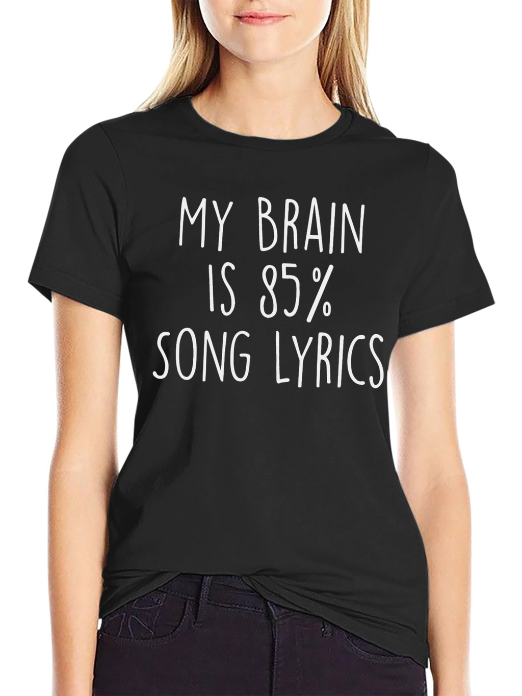 Song Lyrics Brain T-Shirt