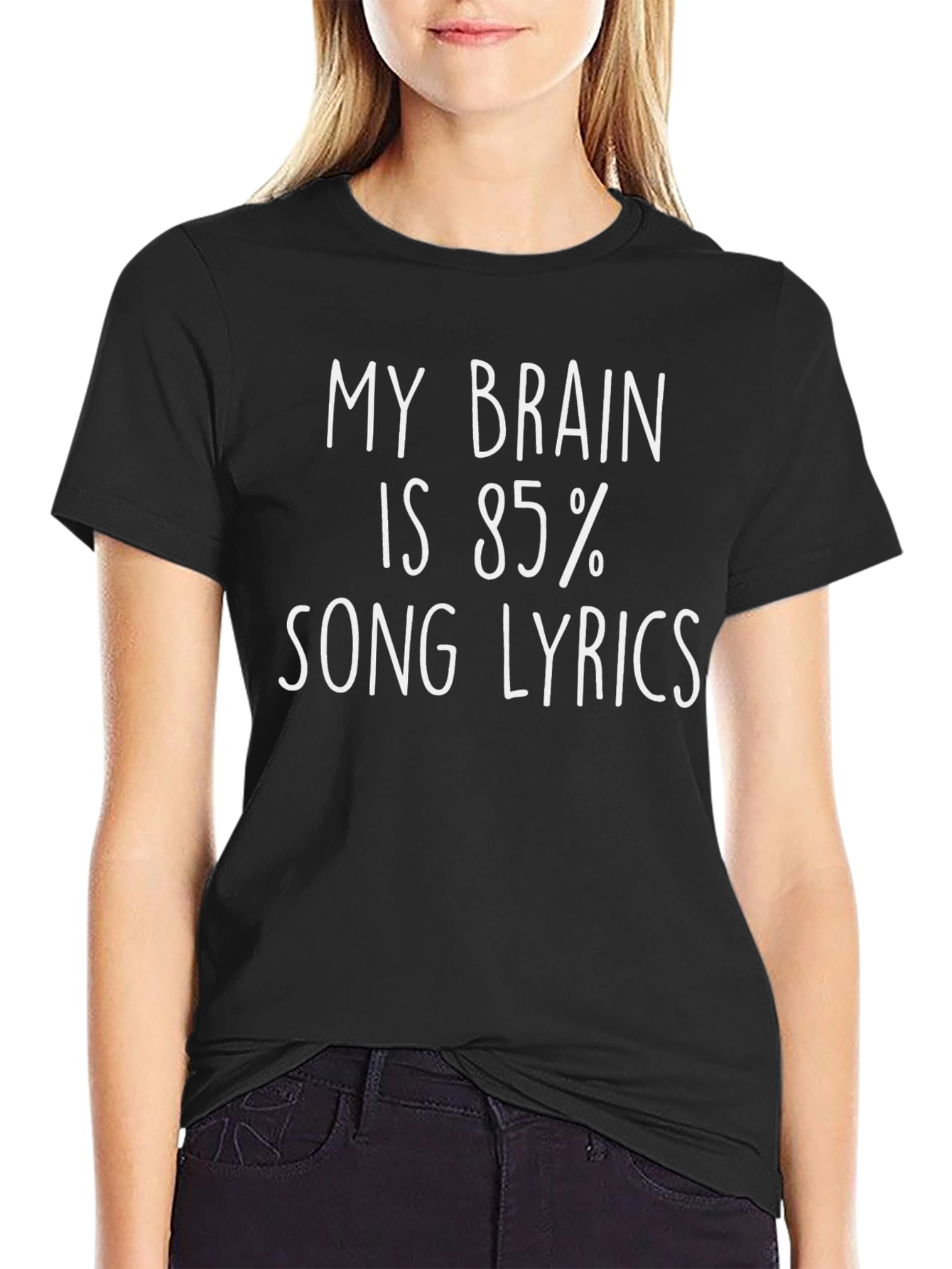 Song Lyrics Brain T-Shirt