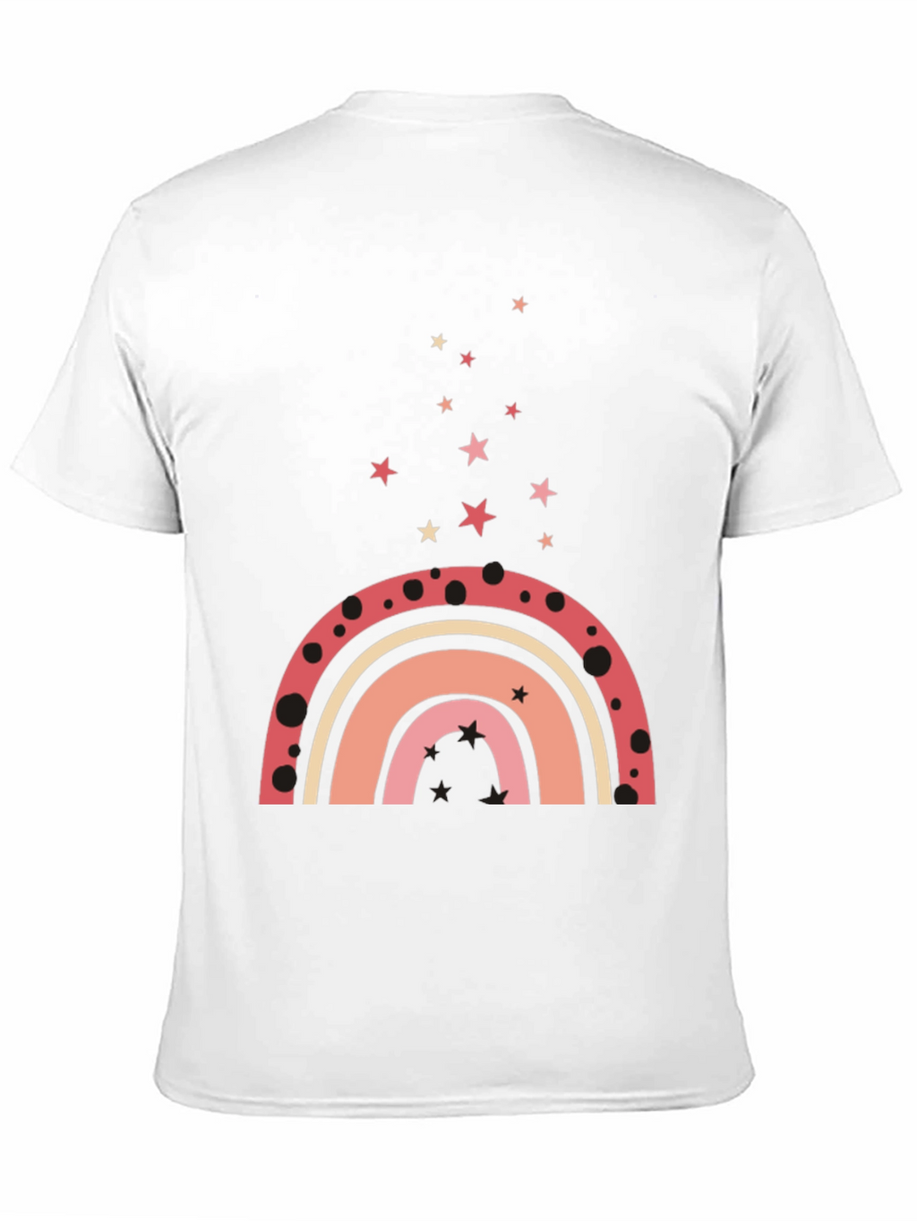 Rainbow Star Graphic Tee - Casual Style