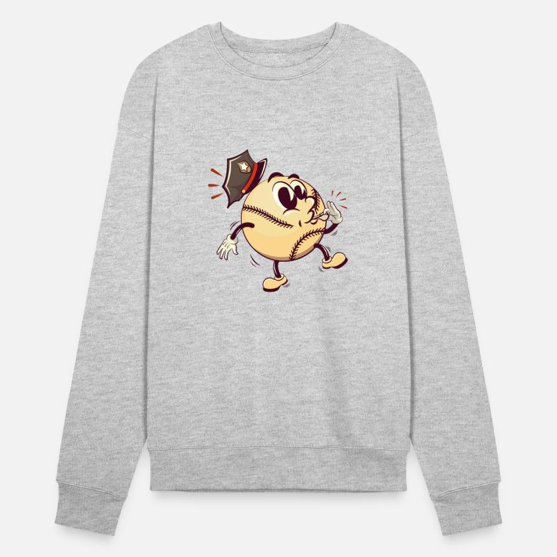 police baseball cartoon blowing a whistle