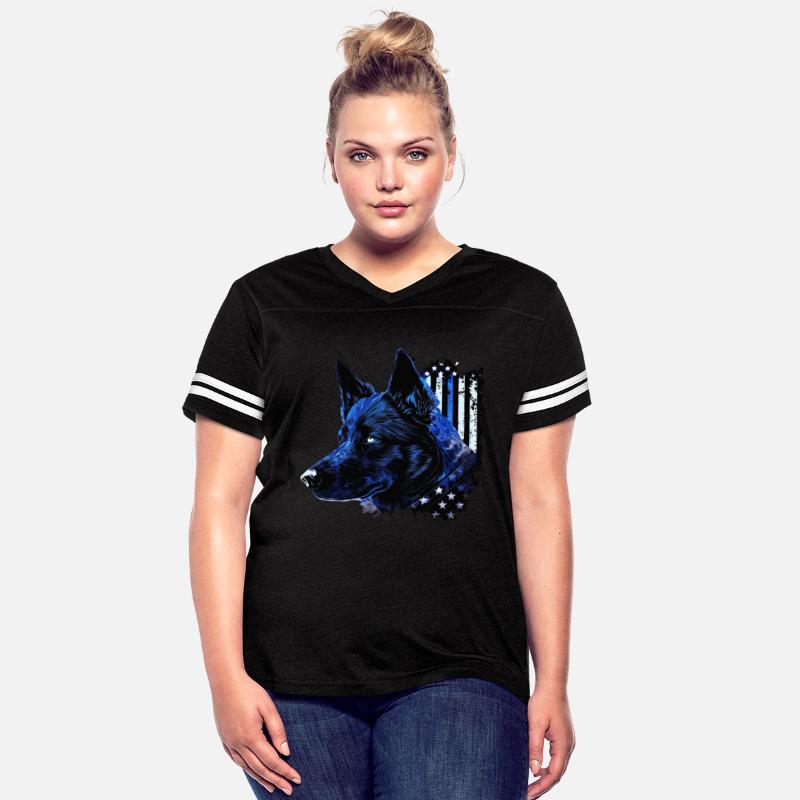 Police Dog K9 Officer Patriotic American Flag Cani