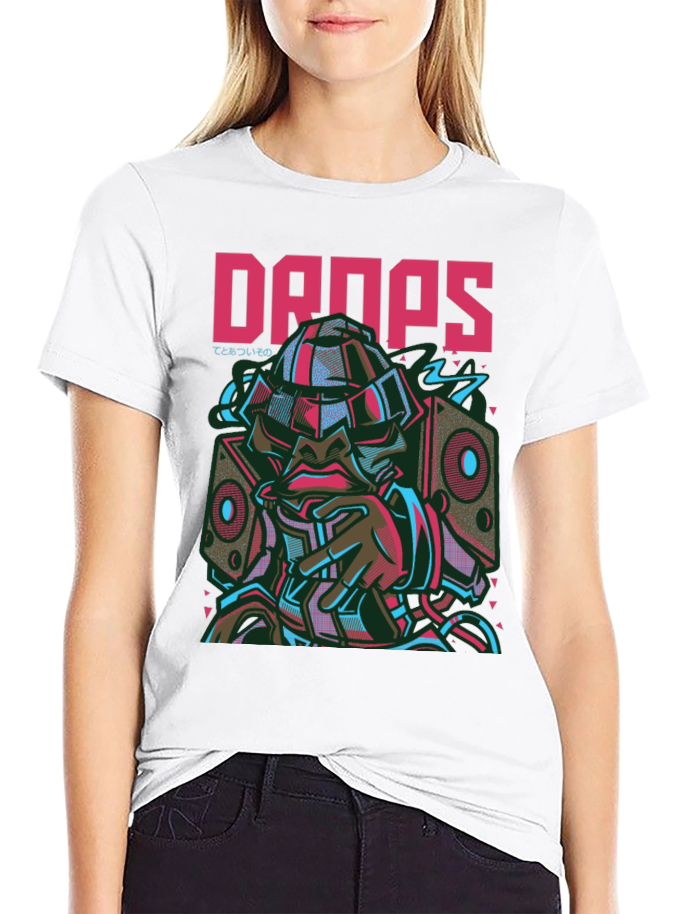 Drops Graphic Tee - Urban Style Short Sleeve