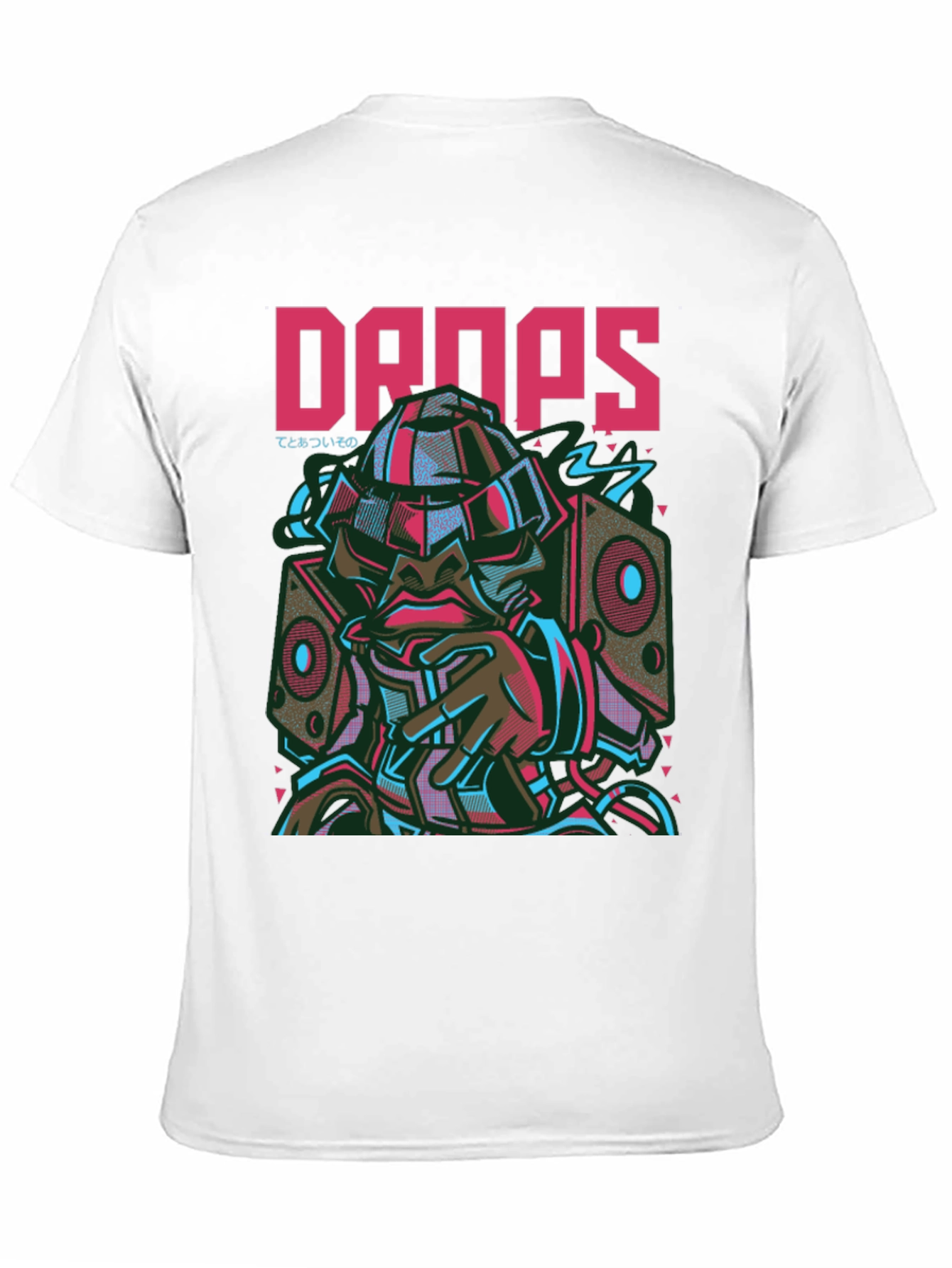 Drops Graphic Tee - Urban Style Short Sleeve