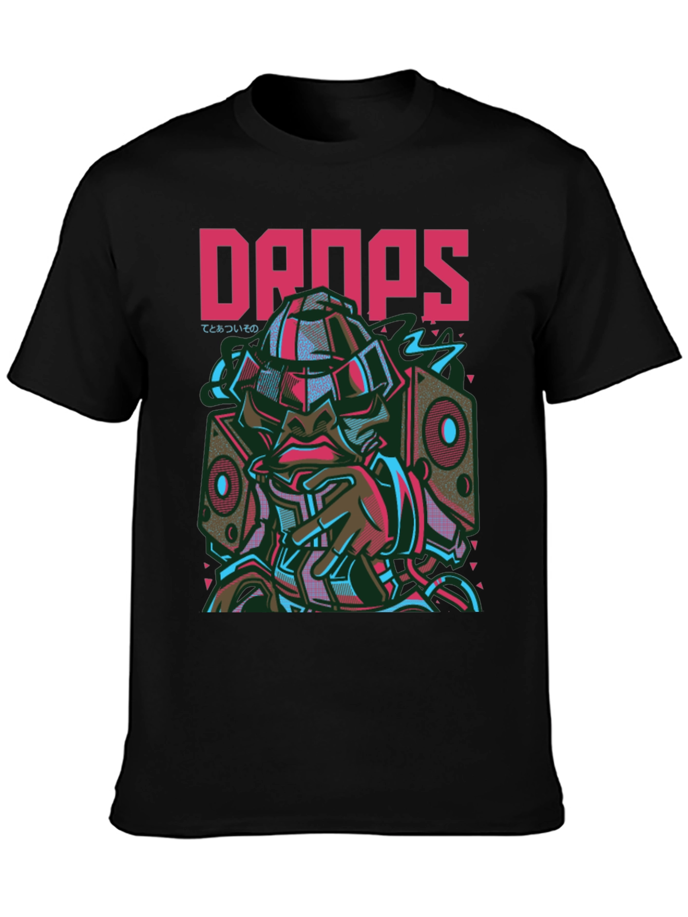 Drops Graphic Tee - Urban Style Short Sleeve