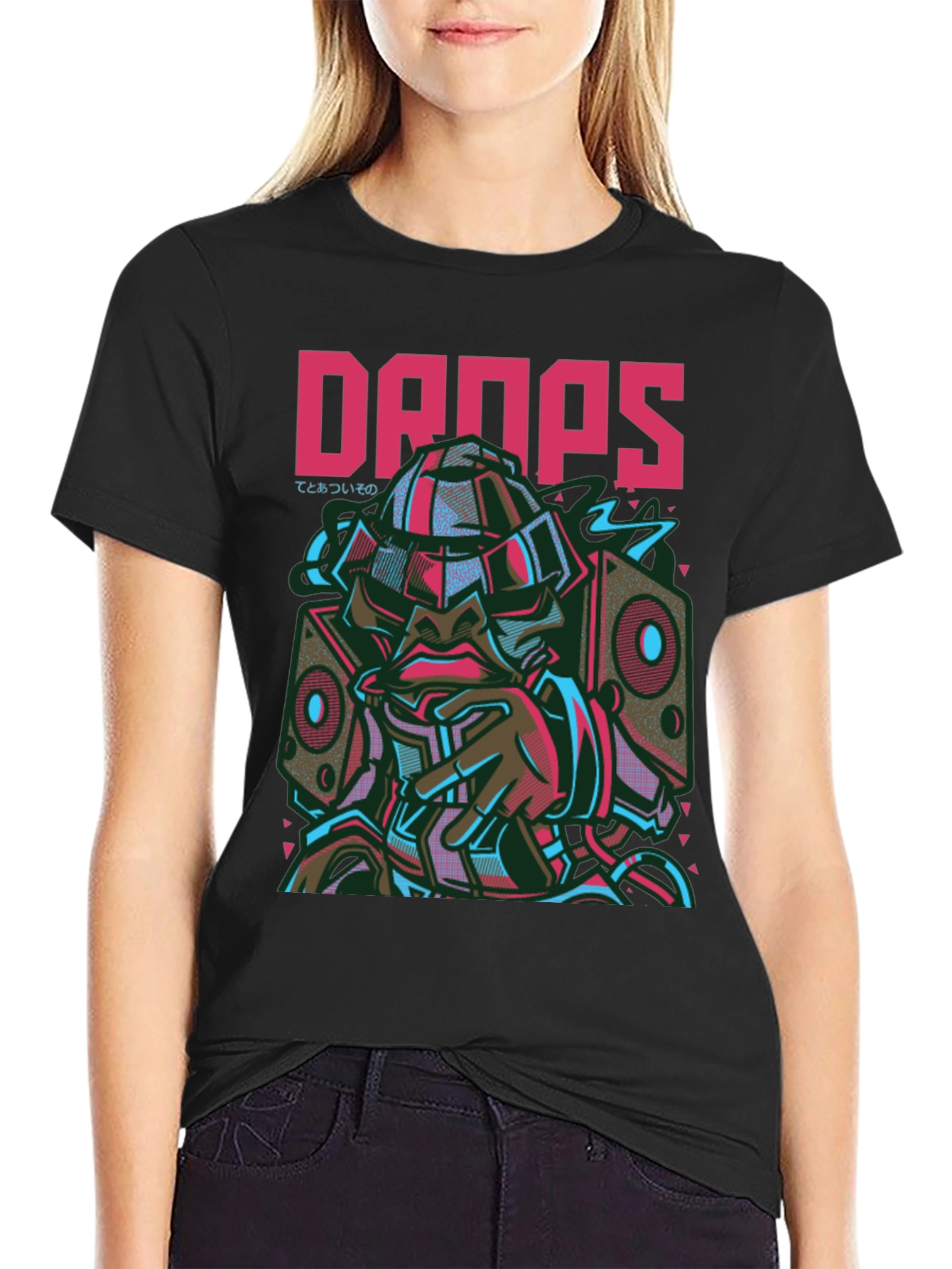 Drops Graphic Tee - Urban Style Short Sleeve