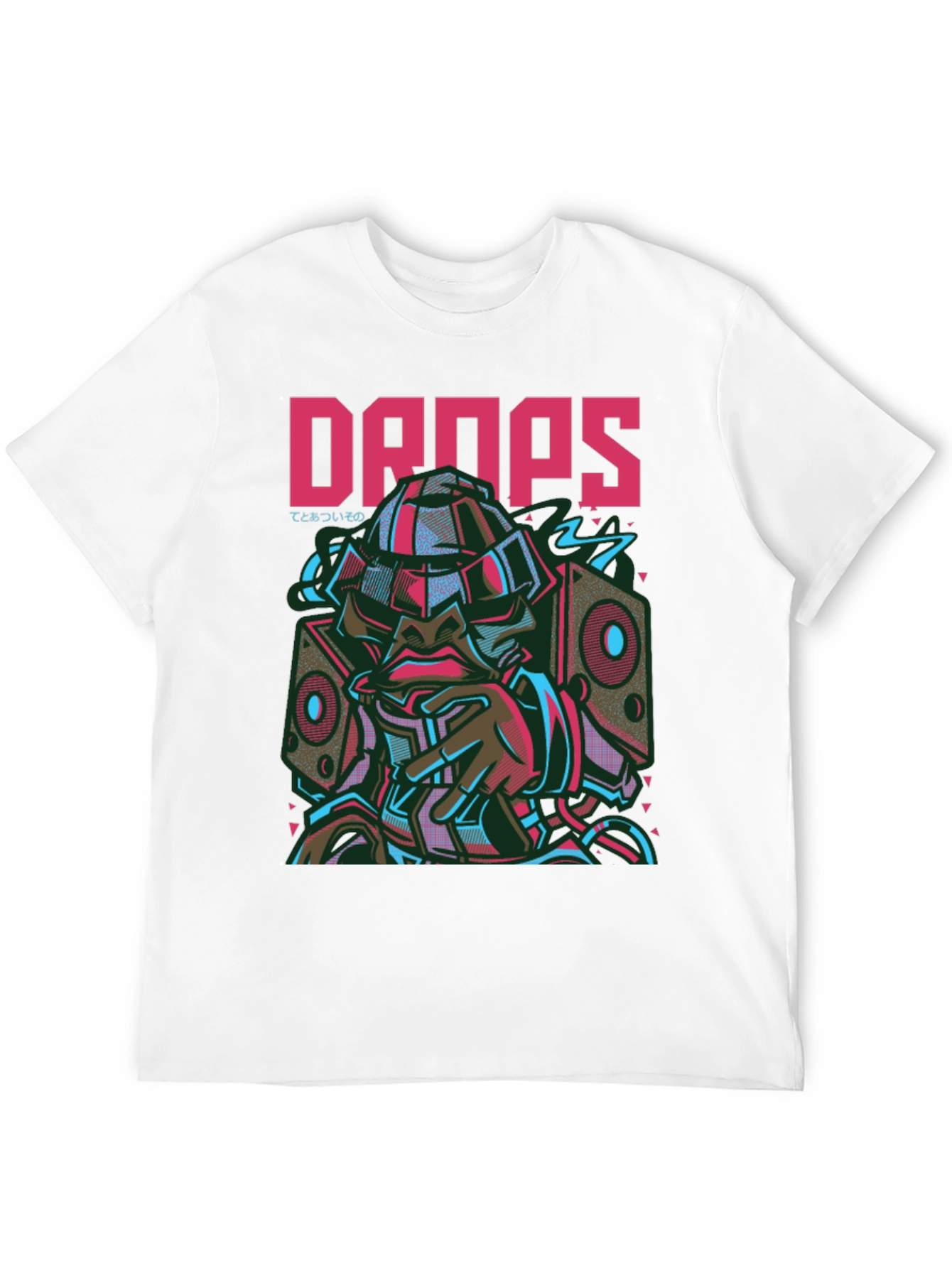 Drops Graphic Tee - Urban Style Short Sleeve