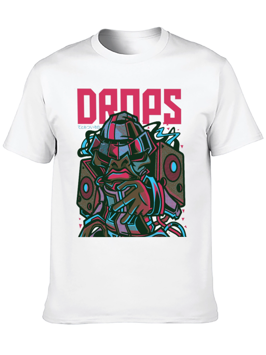 Drops Graphic Tee - Urban Style Short Sleeve