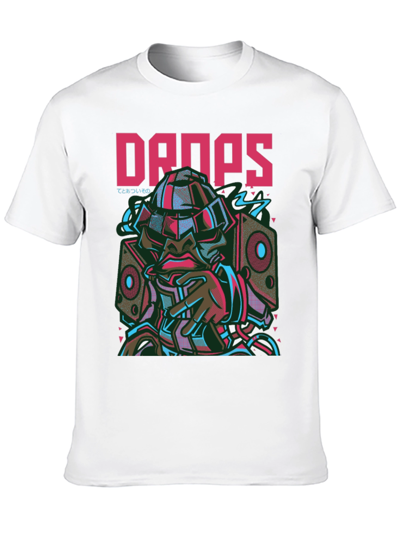 Drops Graphic Tee - Urban Style Short Sleeve