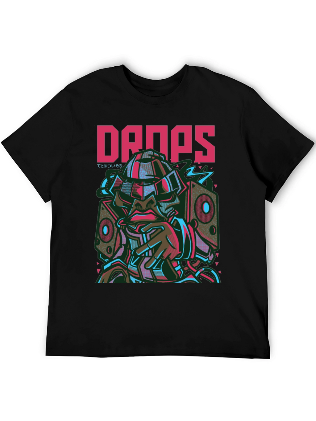 Drops Graphic Tee - Urban Style Short Sleeve