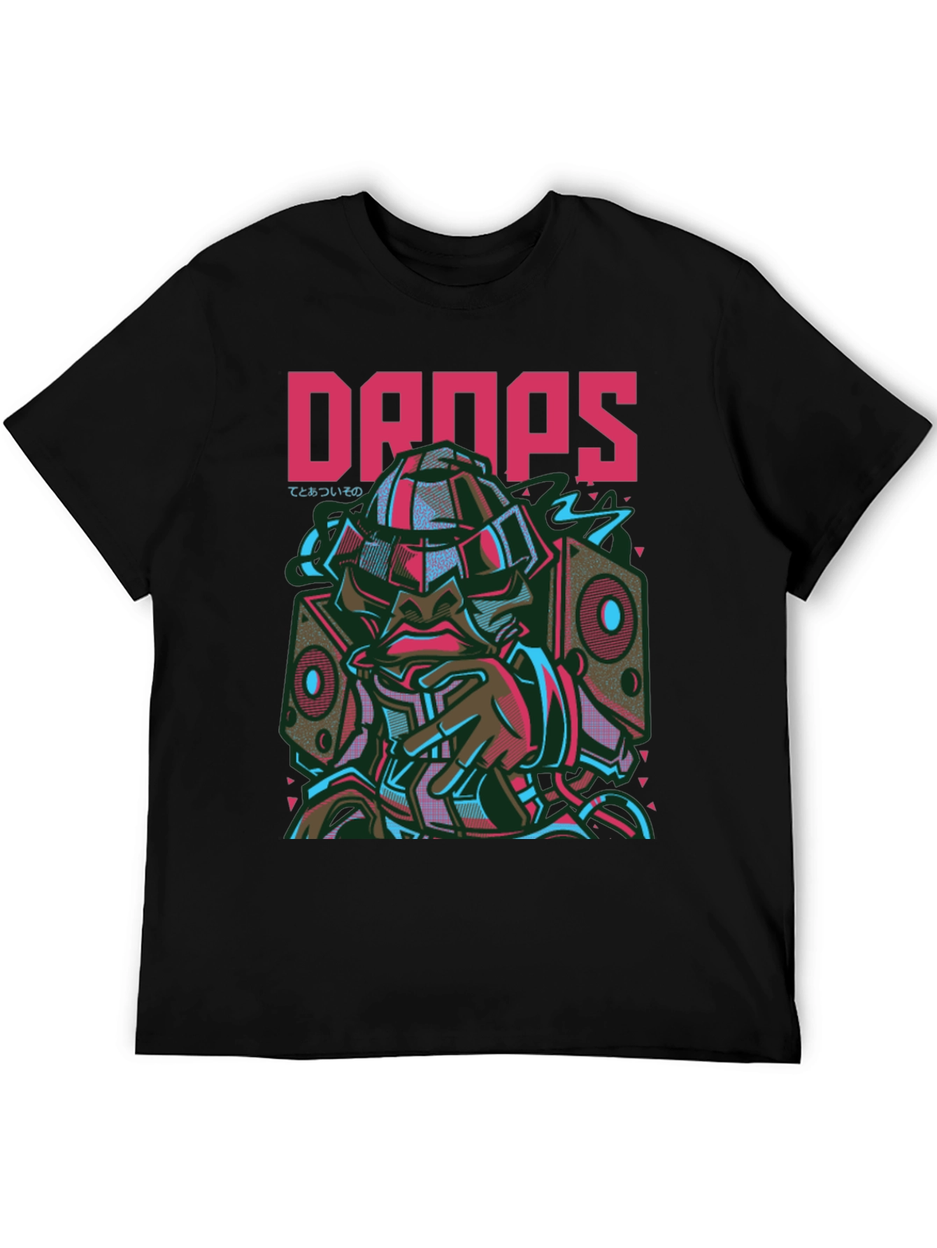 Drops Graphic Tee - Urban Style Short Sleeve