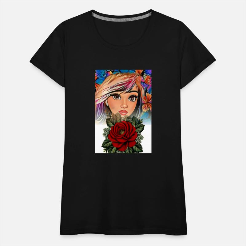 portrait of a girl with flowers