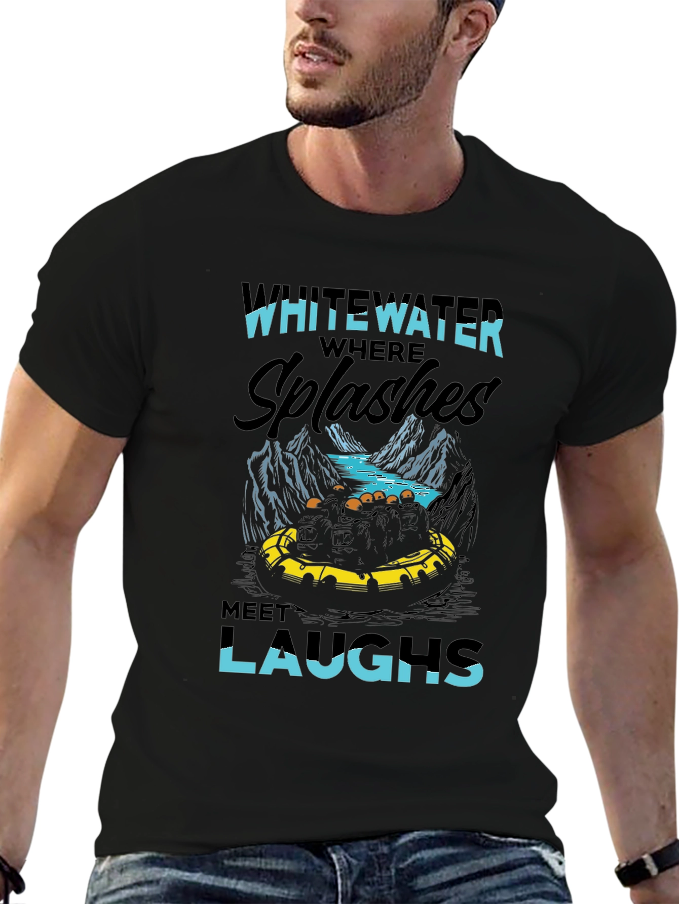 Whitewater Rafting Graphic T-Shirt - Adventure Ready!