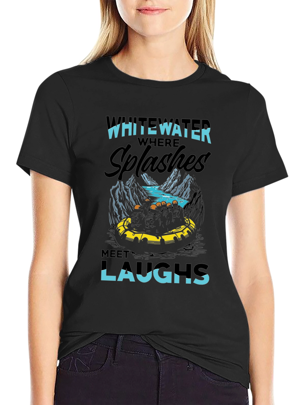 Whitewater Rafting Graphic T-Shirt - Adventure Ready!