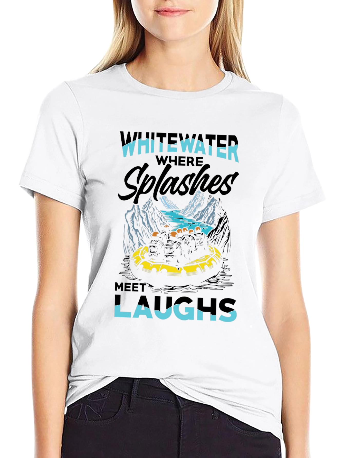 Whitewater Rafting Graphic T-Shirt - Adventure Ready!