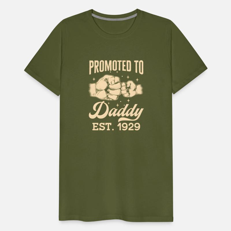 Promoted To Daddy Est 1929 First Time Dad Father'S