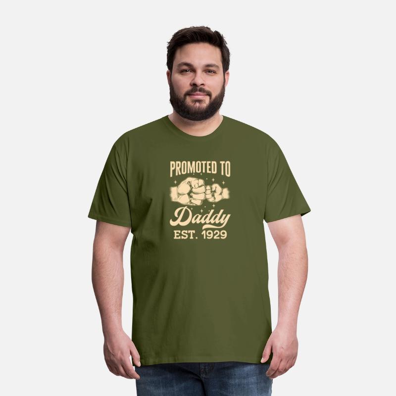 Promoted To Daddy Est 1929 First Time Dad Father'S