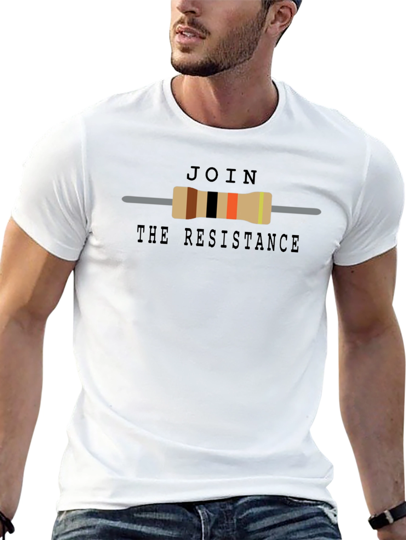 Join The Resistance T-Shirt - Geeky Resistor Design