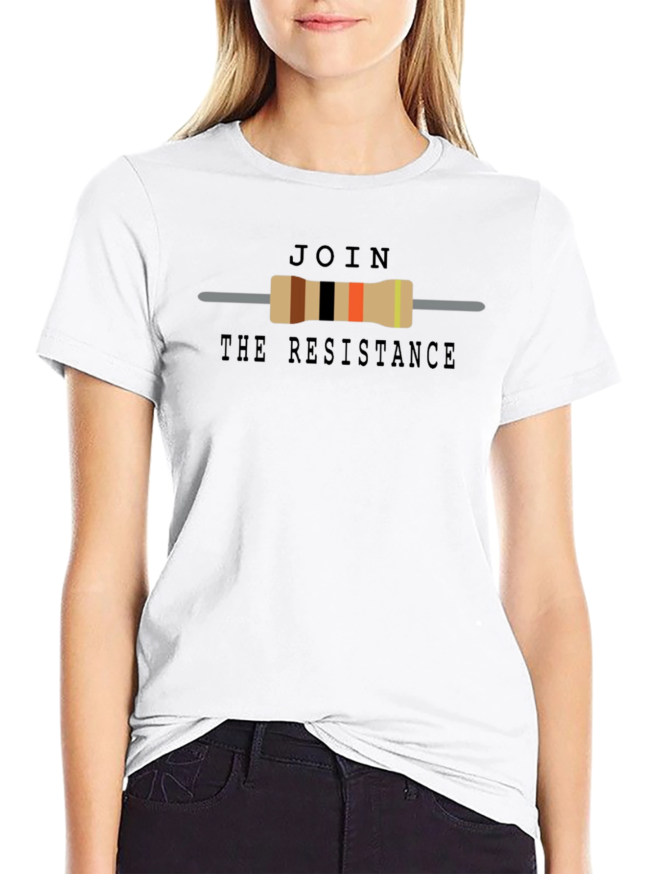 Join The Resistance T-Shirt - Geeky Resistor Design
