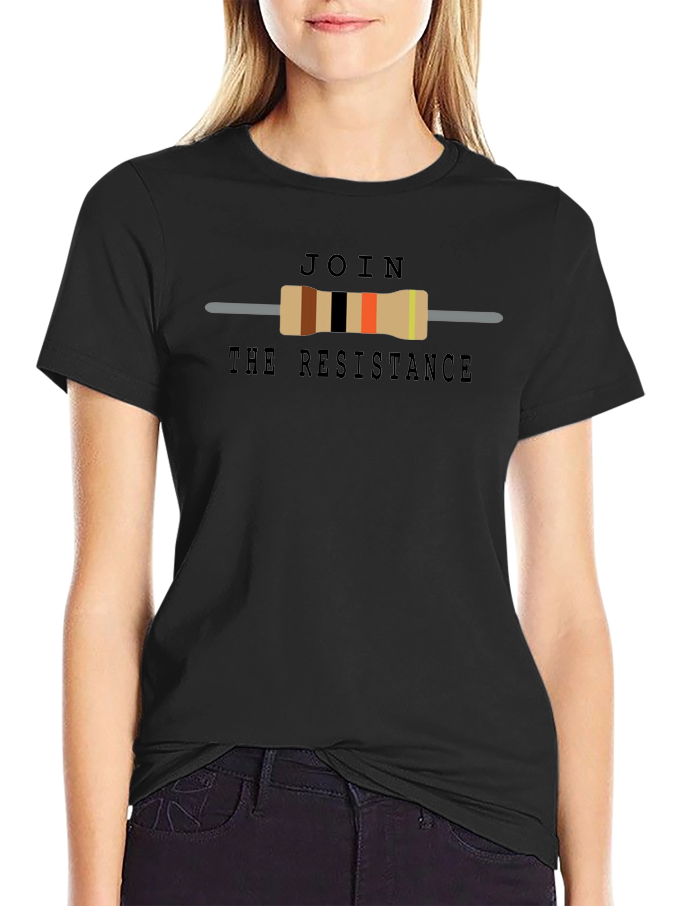 Join The Resistance T-Shirt - Geeky Resistor Design