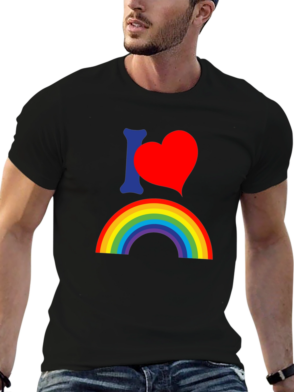 Rainbow Pride T-Shirt - I Heart Rainbow