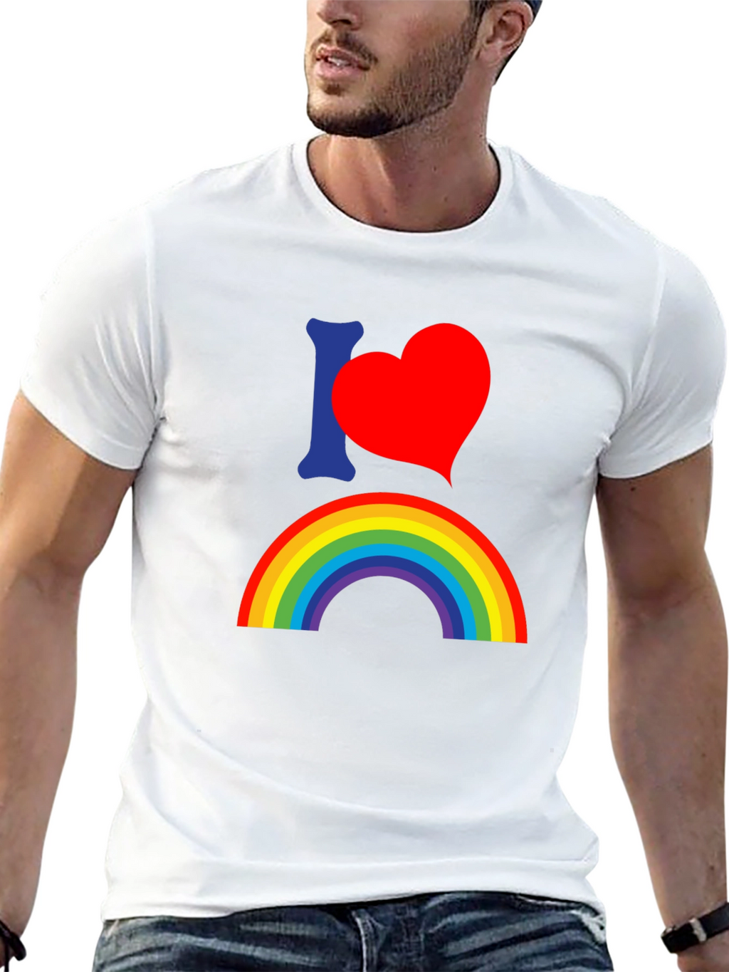 Rainbow Pride T-Shirt - I Heart Rainbow