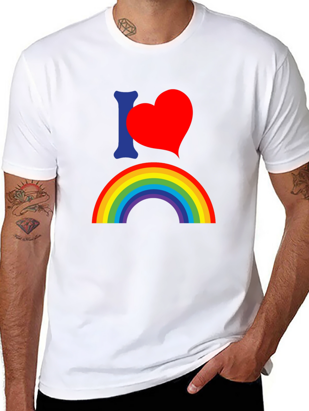 Rainbow Pride T-Shirt - I Heart Rainbow