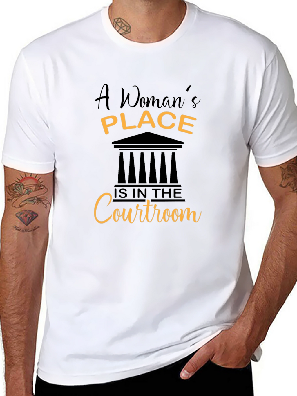 Empowered Womans Place Courtroom T-Shirt