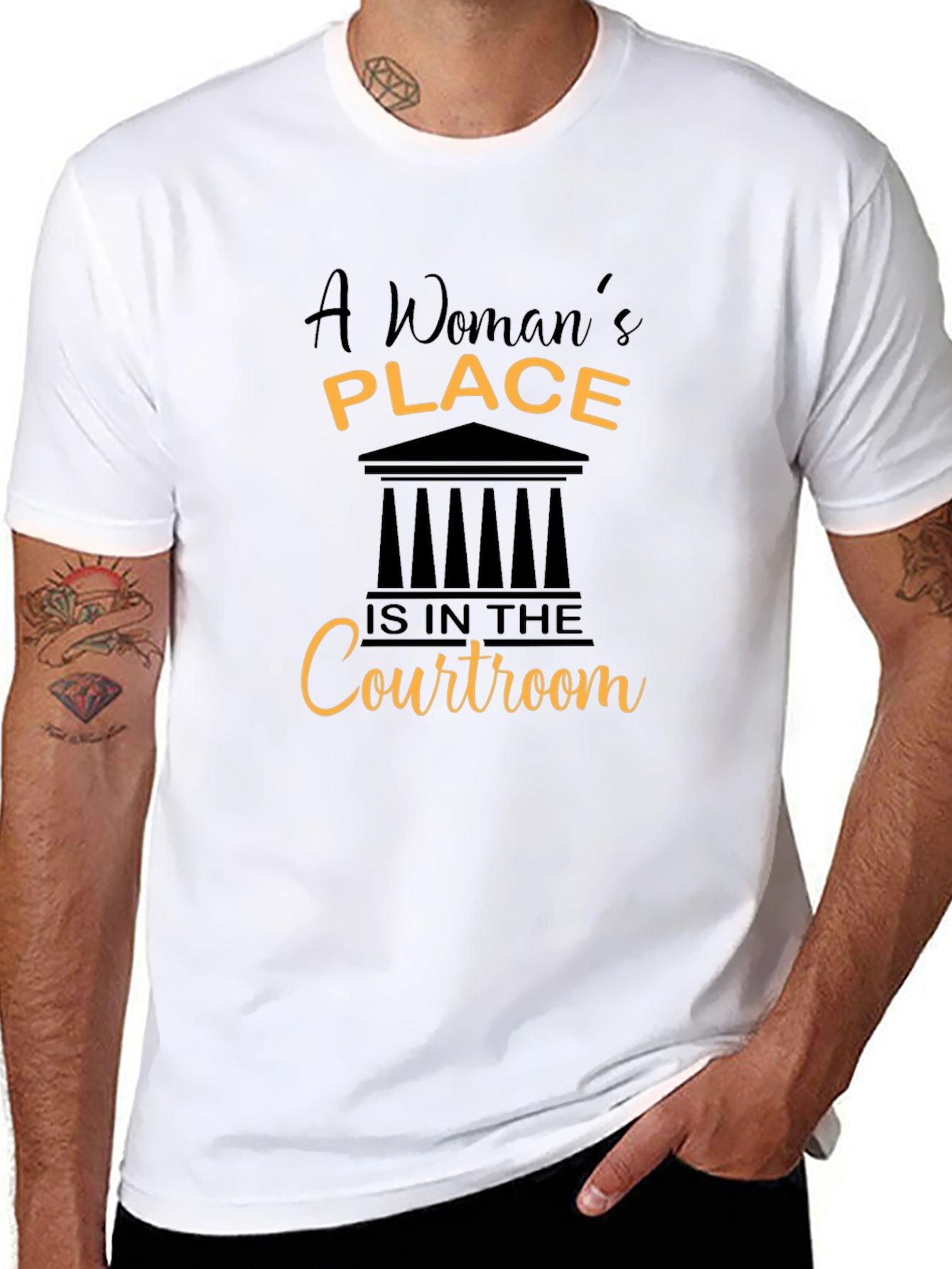 Empowered Womans Place Courtroom T-Shirt