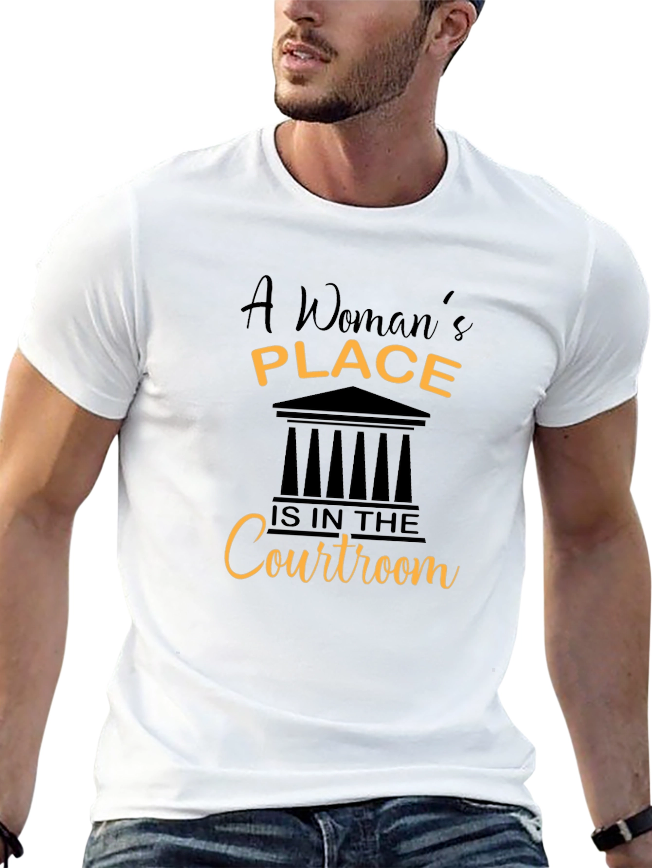 Empowered Womans Place Courtroom T-Shirt