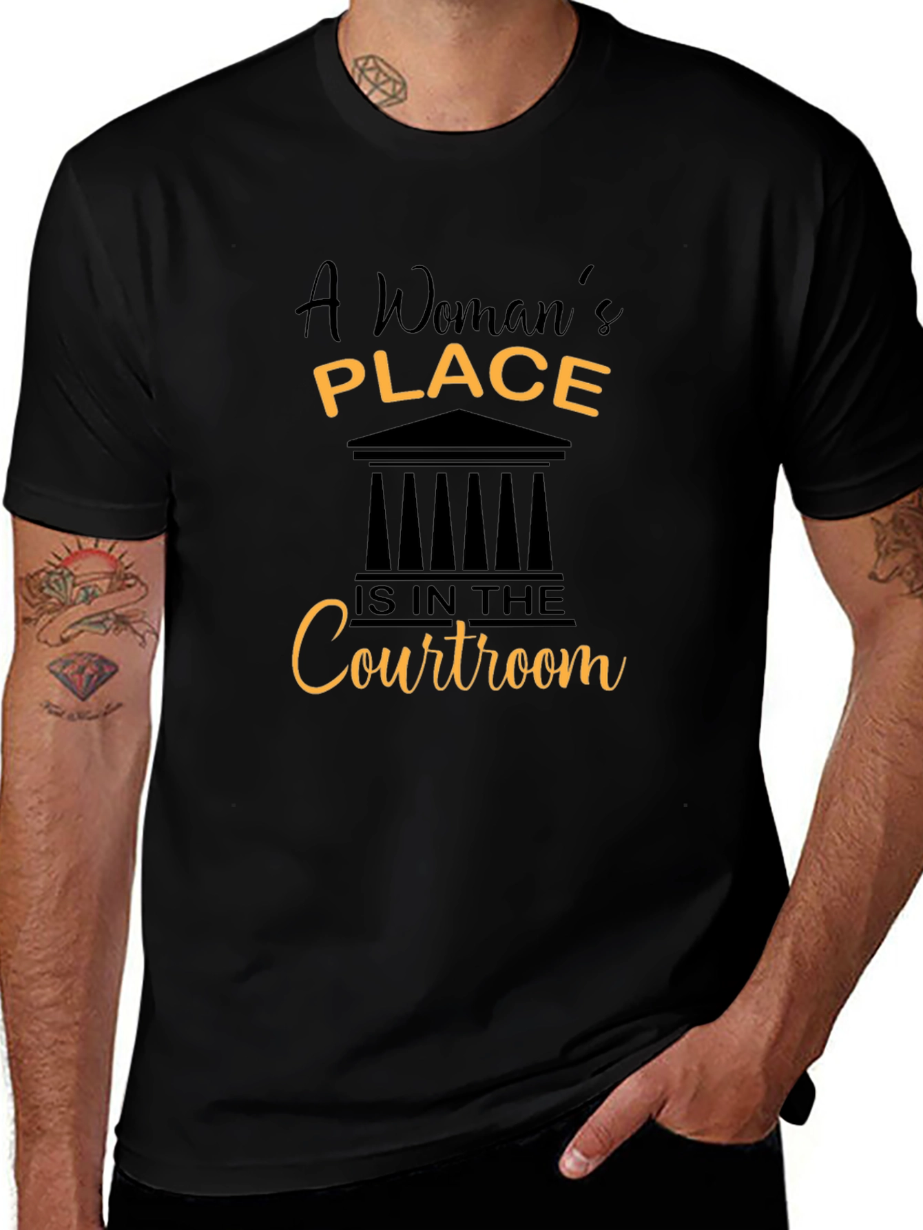 Empowered Womans Place Courtroom T-Shirt