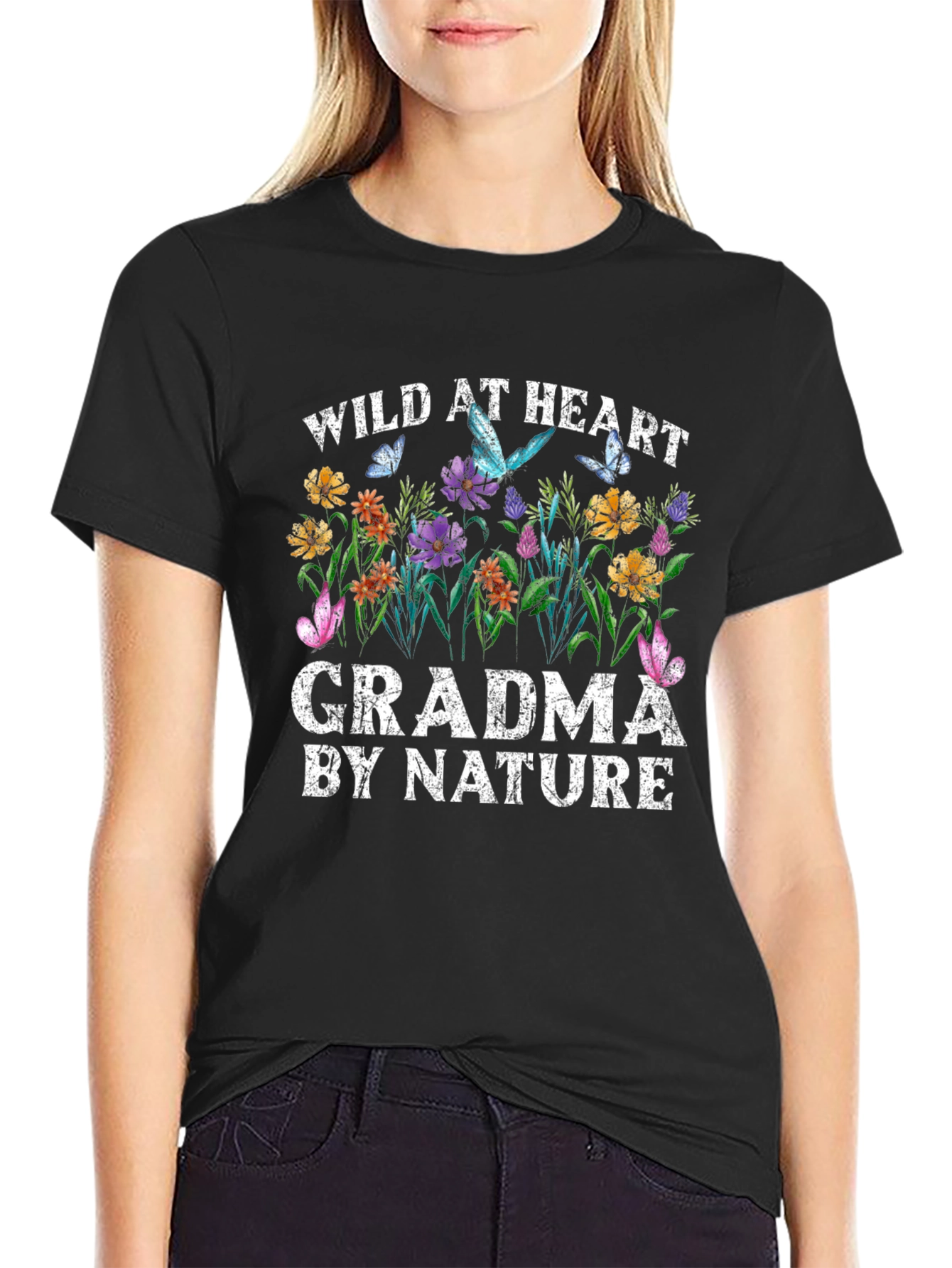 Wild at Heart Grandma Nature Graphic Tee