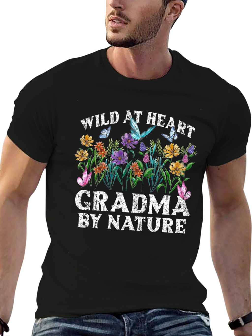 Wild at Heart Grandma Nature Graphic Tee