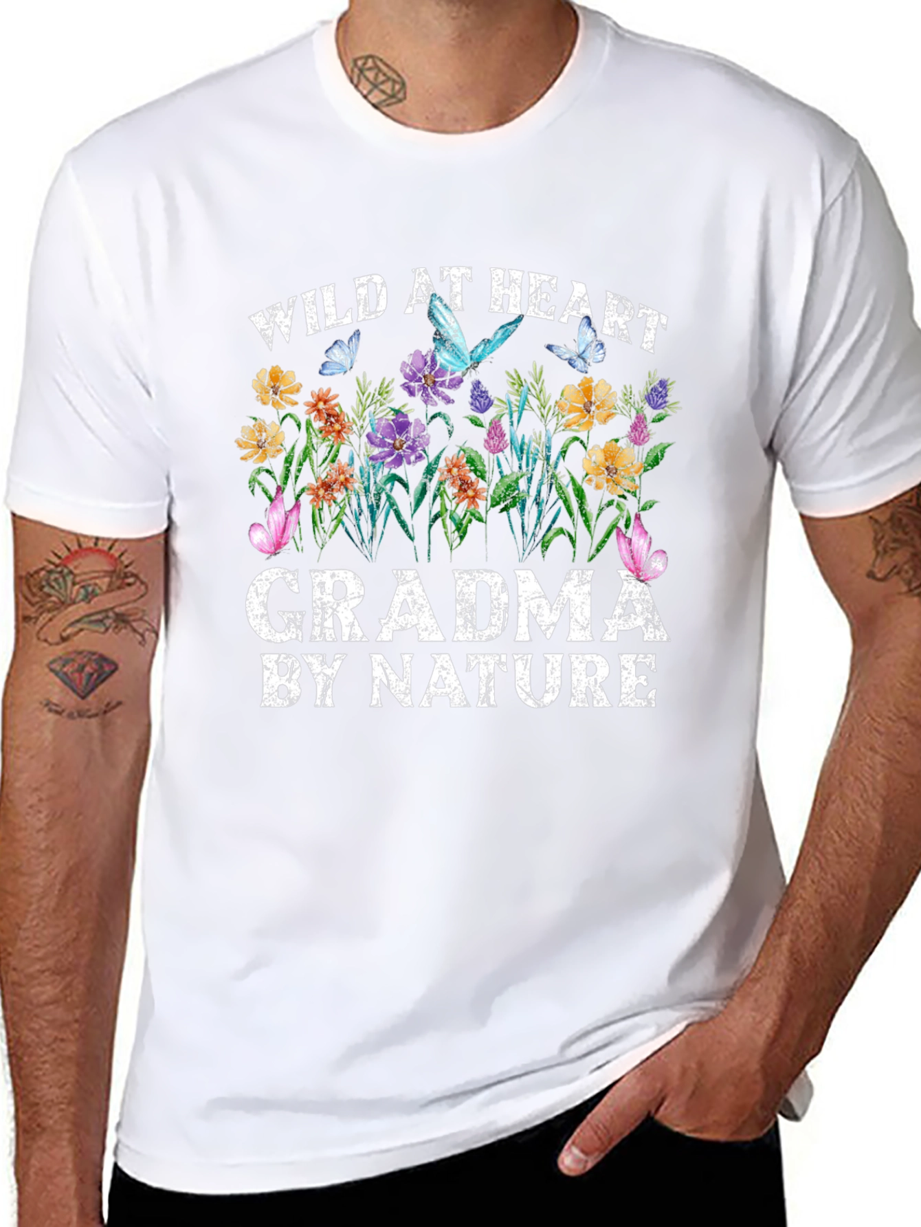 Wild at Heart Grandma Nature Graphic Tee