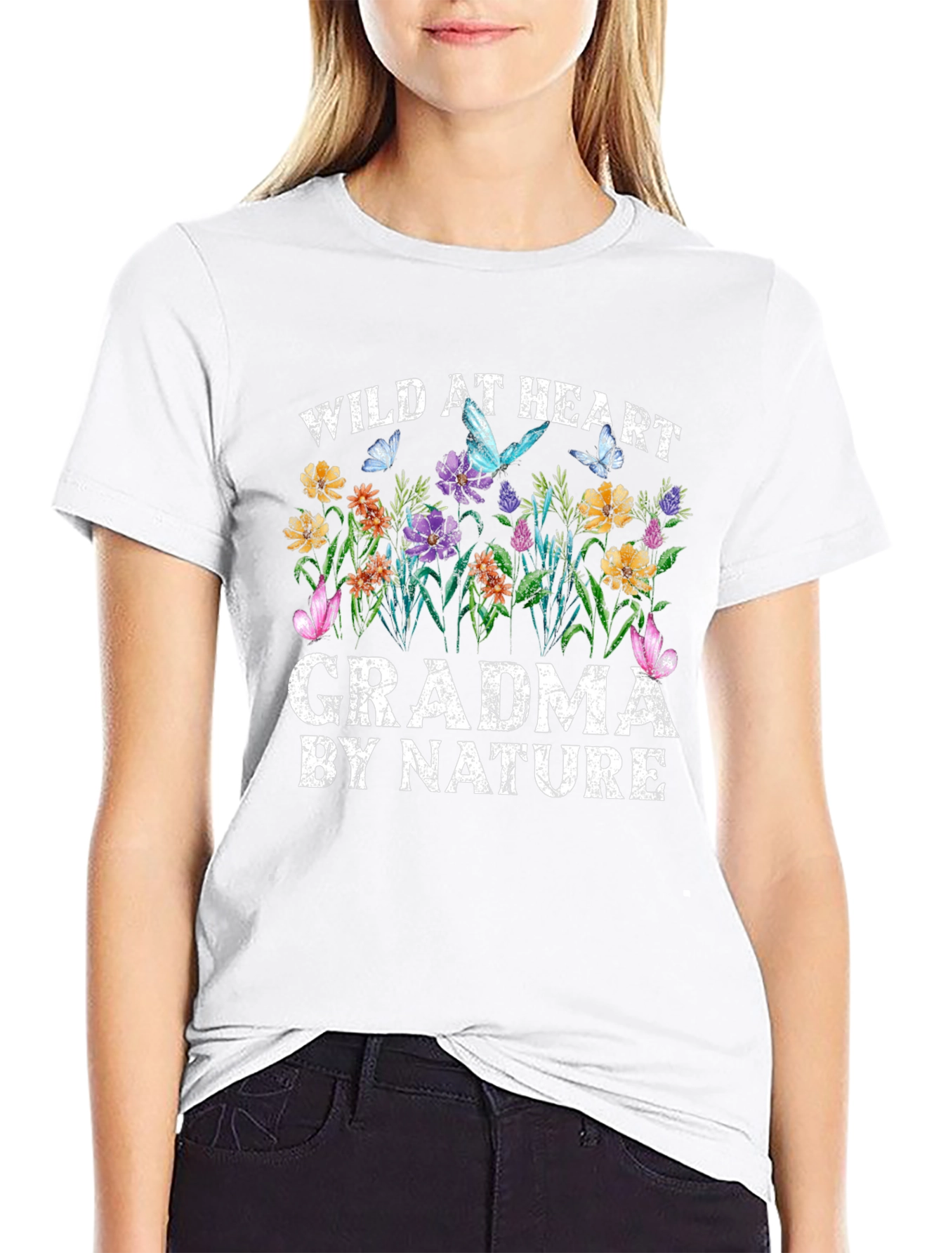 Wild at Heart Grandma Nature Graphic Tee