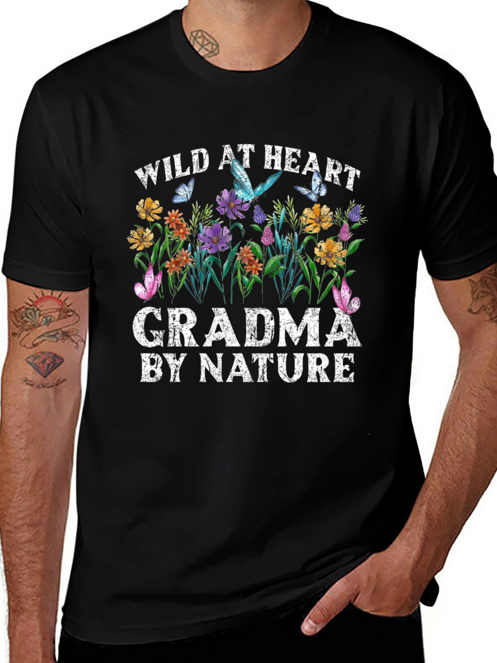 Wild at Heart Grandma Nature Graphic Tee